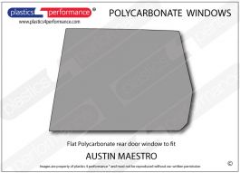 Austin Maestro Lexan Polycarbonate Left Rear Door Window