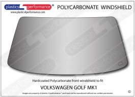 Volkswagen Golf Mk Hardcoated Lexan Polycarbonate Front Windscreen