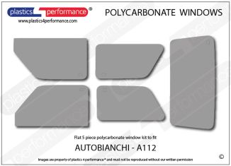 A Autobianchi Lexan Polycarbonate Windows Kits